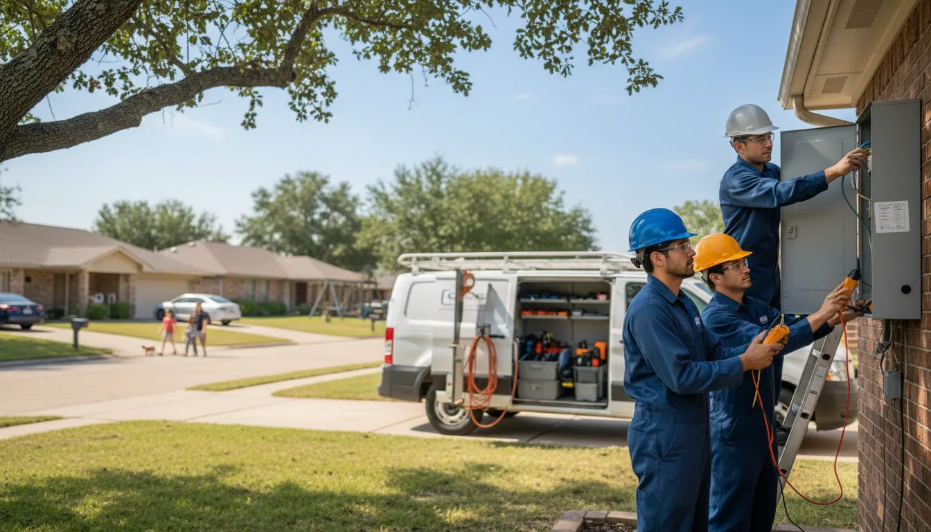 Certified electrician providing emergency electrical services in Snyder, NE
